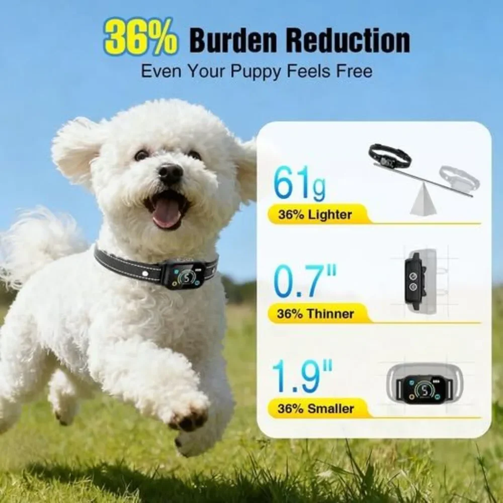 For Large or Medium or Small Dogs. 2 Pack Bark Collar, Smart Dog Collar